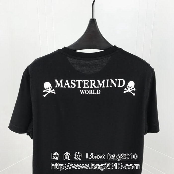 MMJ Ｍastemind world19AW早春新款 英文字母印花骷髏 純棉短袖 男女同款 ydi2160
